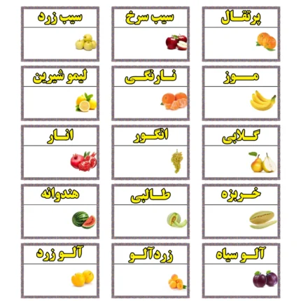 اتیکت میوه