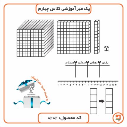 پک مهر آموزشی کلاس چهارم شامل ۷ مهر آموزشی و یک مهر تشویقی
